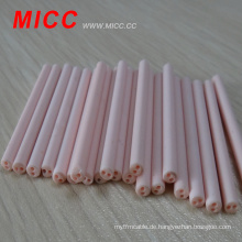 MICC 6 * 2 * 25mm 2 Löcher 75% Aluminiumoxidkeramikstäbe